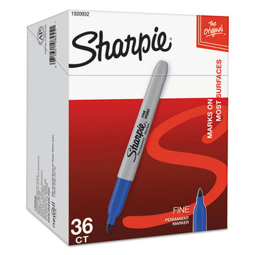 Sharpie® Fine Tip Permanent Marker Value Pack, Fine Bullet Tip, Blue, 36-pack freeshipping - TVN Wholesale